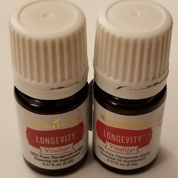 $46.72 Young Living 2x Lot Longevity Vitality 5mL Essential Oil YLEO YL New - Picture 1 of 6